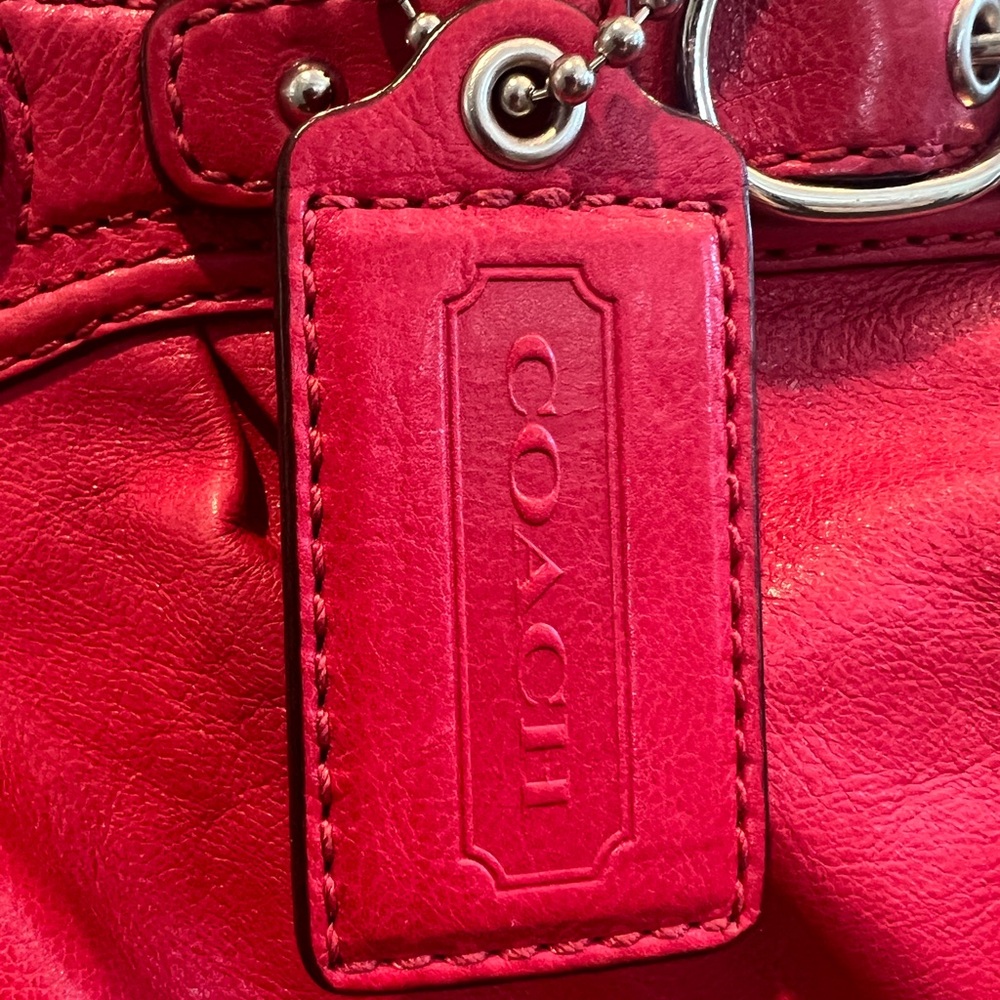Coach Pleated Leather Shoulder Bag 13914 - Picture 2 of 16